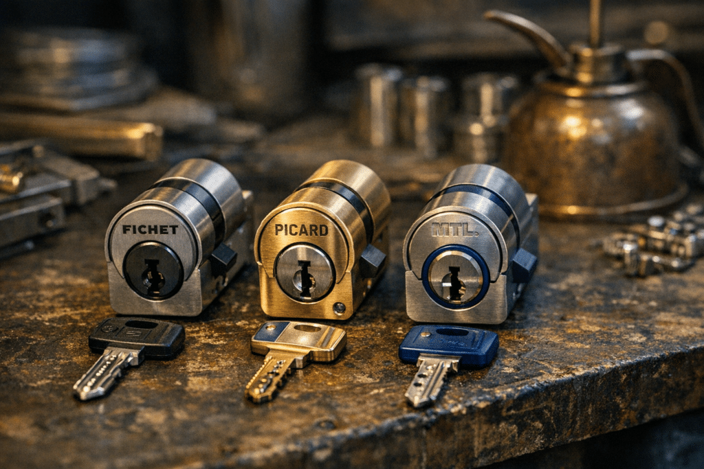 Fichet, Picard, Mul-T-Lock : comparatif des cylindres haute sécurité