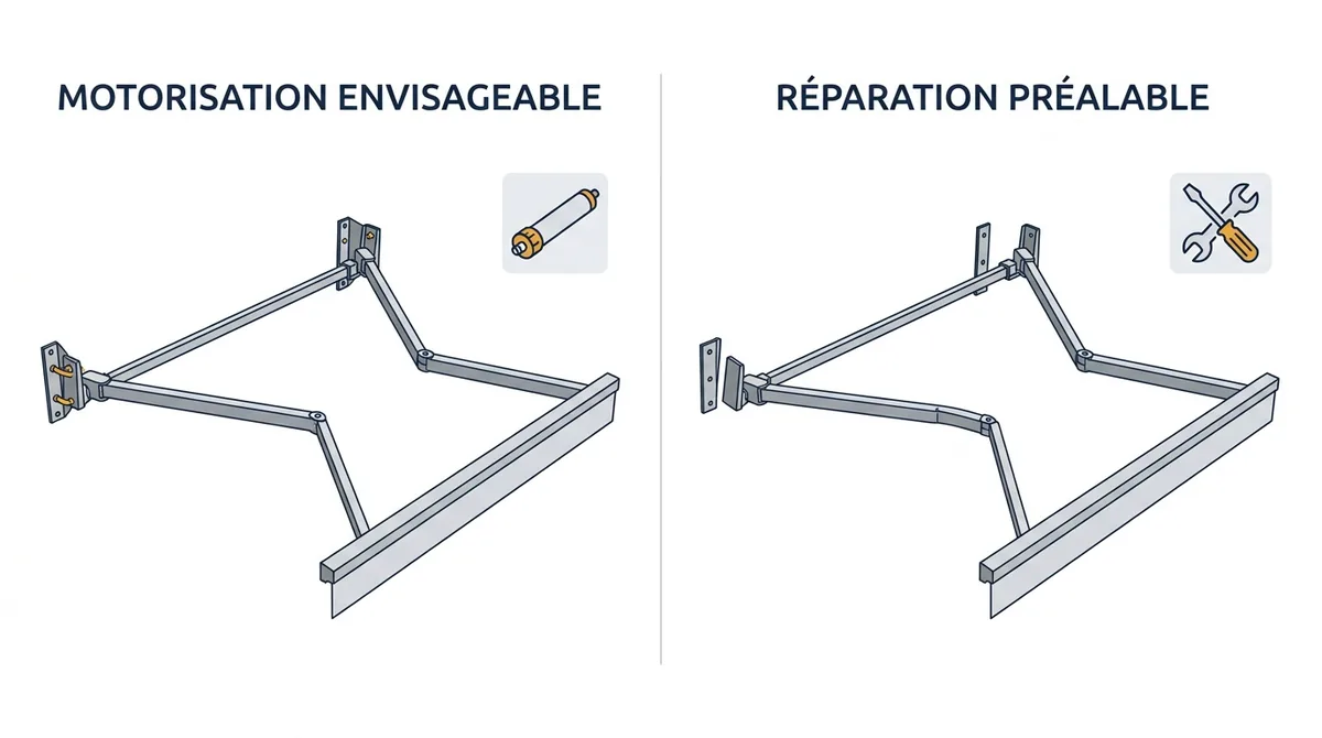 Armature de store à Margency : motorisation envisageable ou réparation préalable