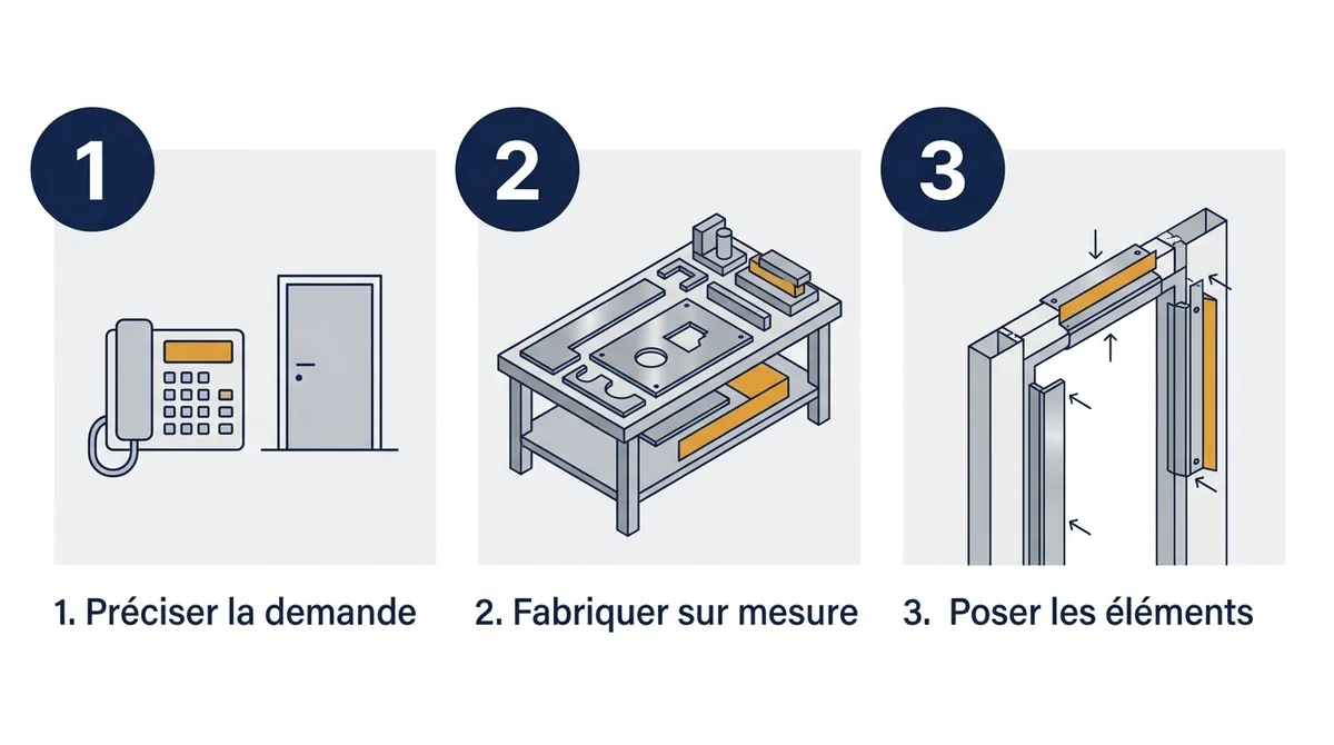 Blindage de porte à Neuilly-sur-Marne : demande, fabrication sur mesure et pose en trois étapes
