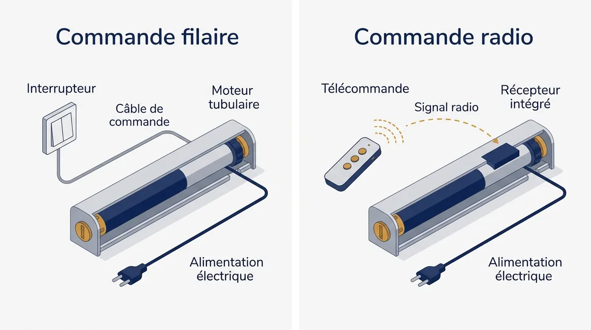 Commande de volet roulant à Guyancourt : comparaison des solutions filaire et radio