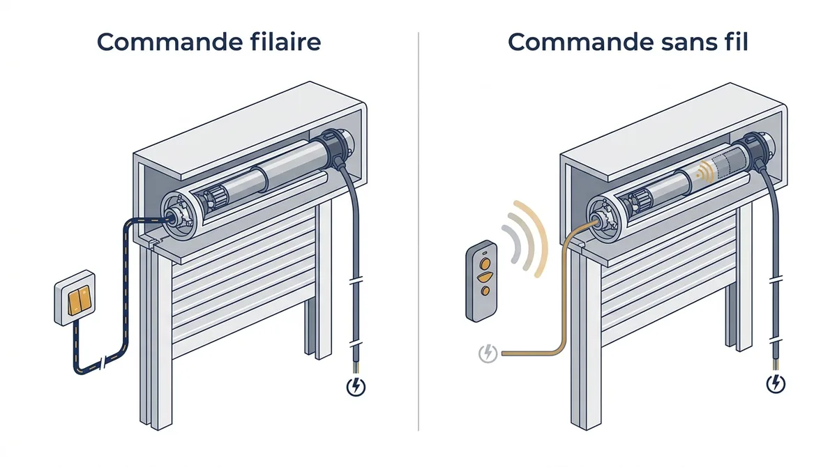 Commande de volet roulant à Pontoise : comparaison des solutions filaire et sans fil
