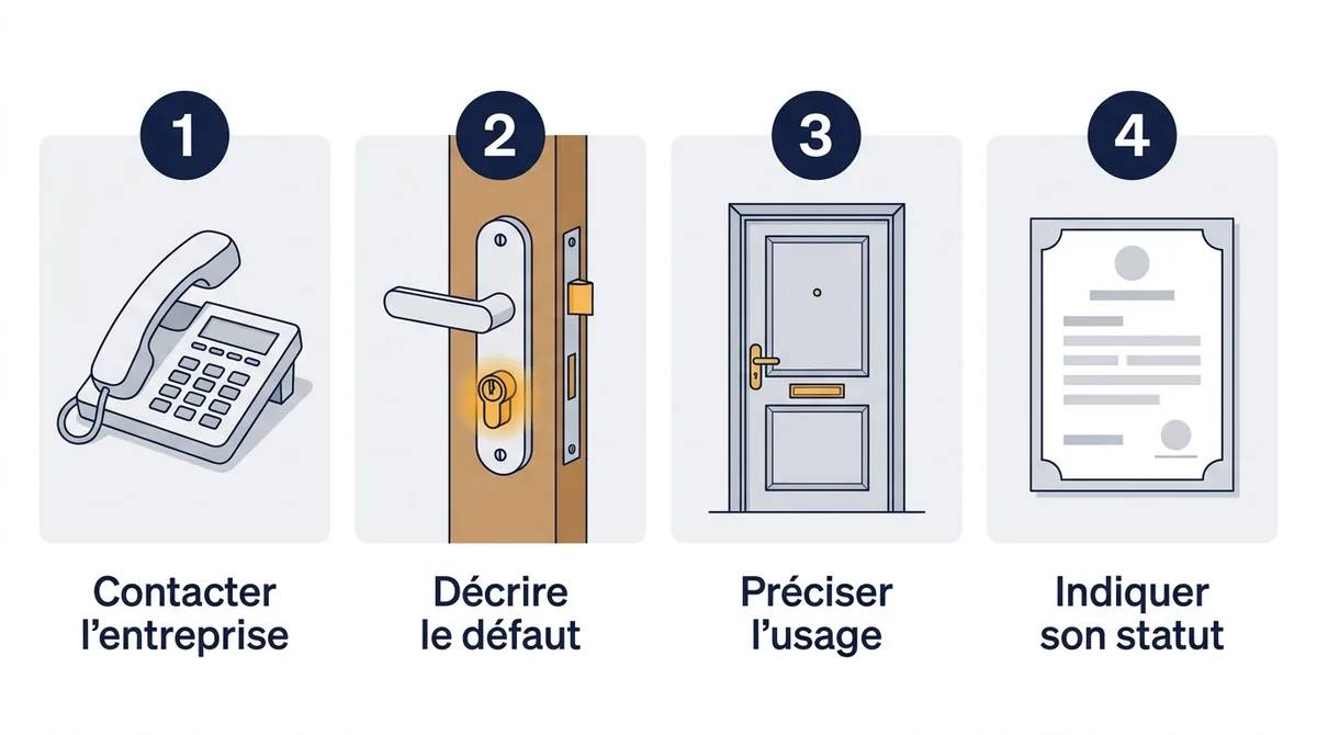 Demande d'intervention à Sarcelles : contact, défaut, usage de l'entrée et statut d'occupant