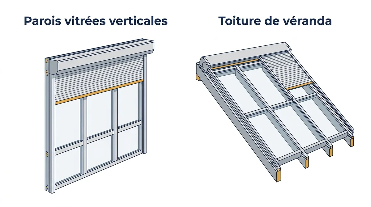 Équipement de véranda à Milly-la-Forêt : comparaison entre paroi vitrée verticale et toiture