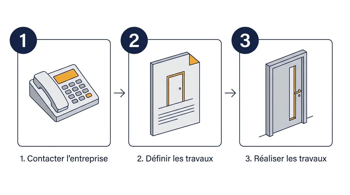 Intervention à Paris 15e : contact, définition des travaux puis réalisation