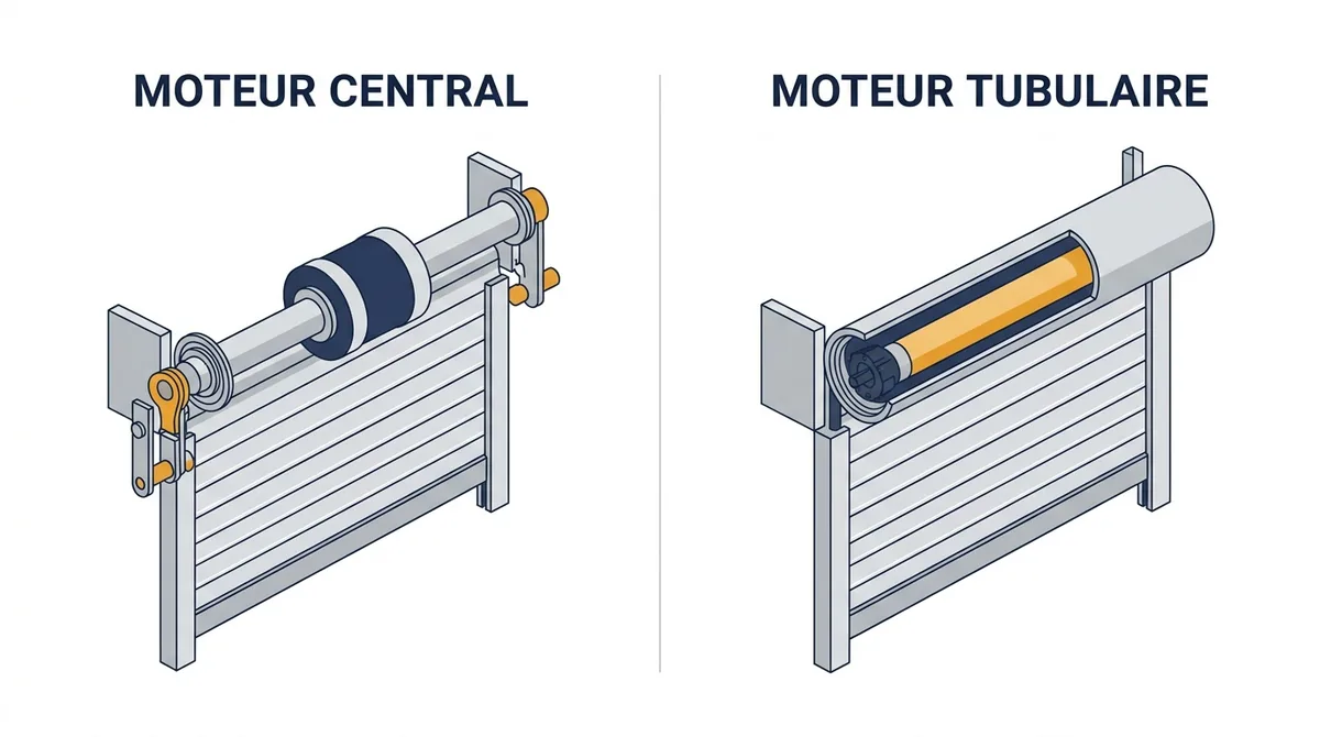 Motorisation à Nandy : comparaison du moteur central sur l’axe et du moteur tubulaire dans le tube
