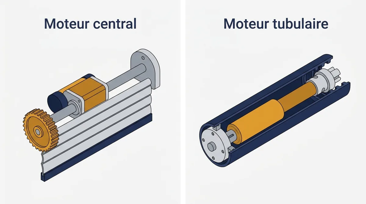 Motorisation à Vaires-sur-Marne : comparaison du moteur central et du moteur tubulaire