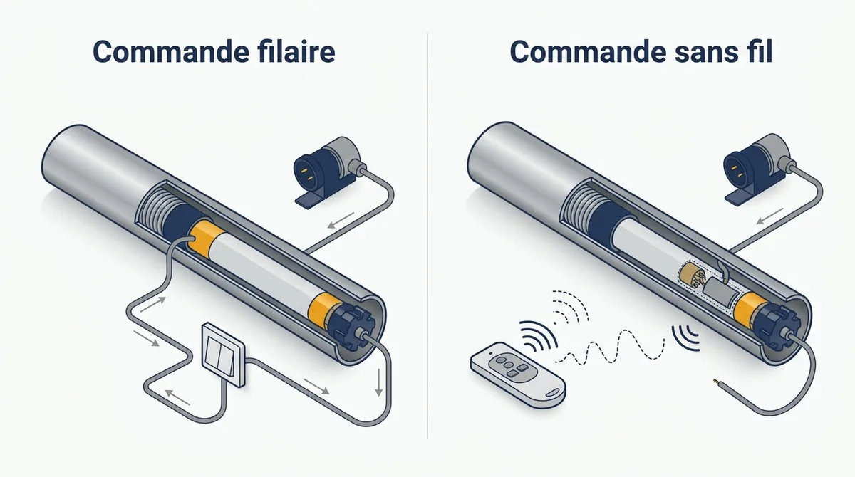 Motorisation de volet roulant à Juvisy-sur-Orge : commande filaire ou sans fil
