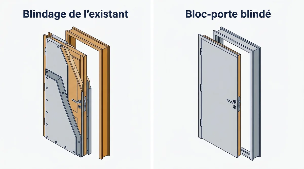 Porte à Croissy-sur-Seine : blindage de l’existant ou remplacement du bloc-porte