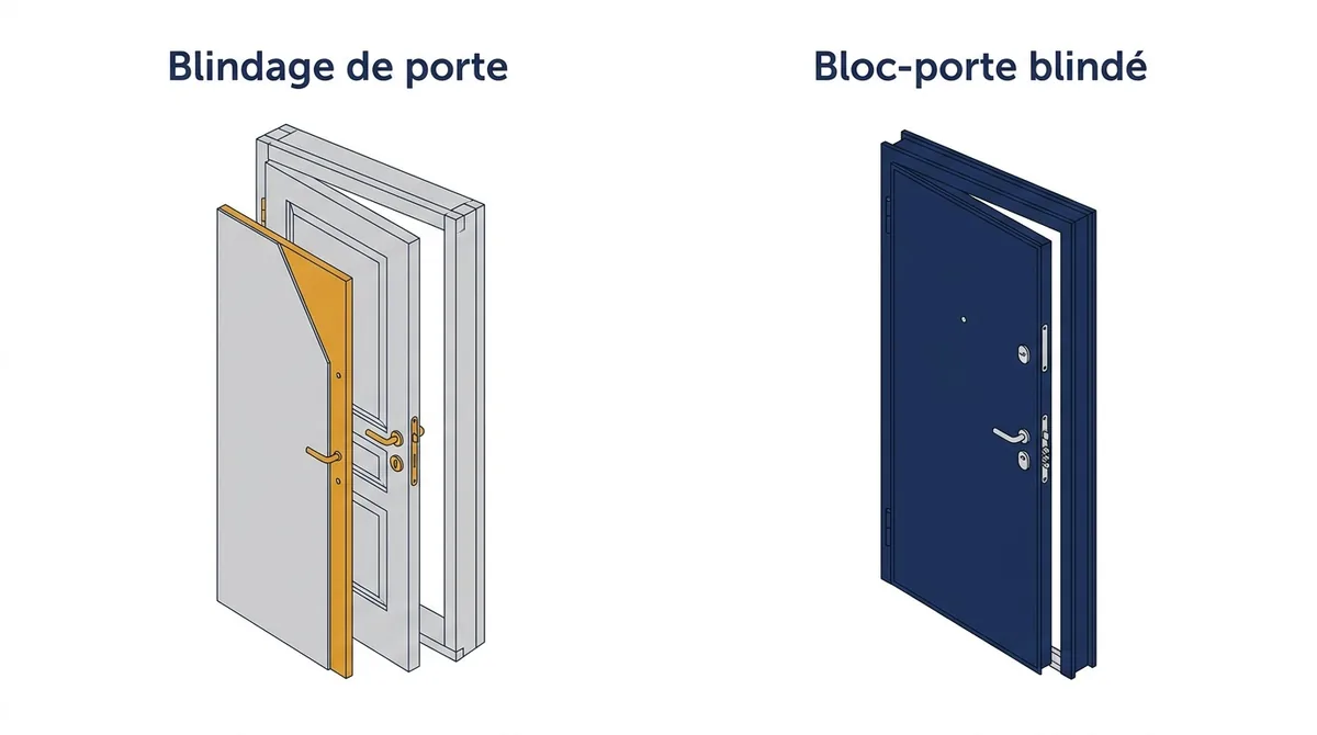 Porte à Juvisy-sur-Orge : blindage de la porte existante ou remplacement du bloc-porte