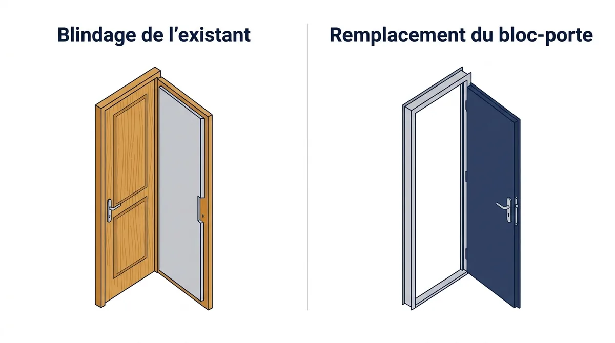Porte à Le Mesnil-le-Roi : blindage de l’existant ou remplacement complet du bloc-porte