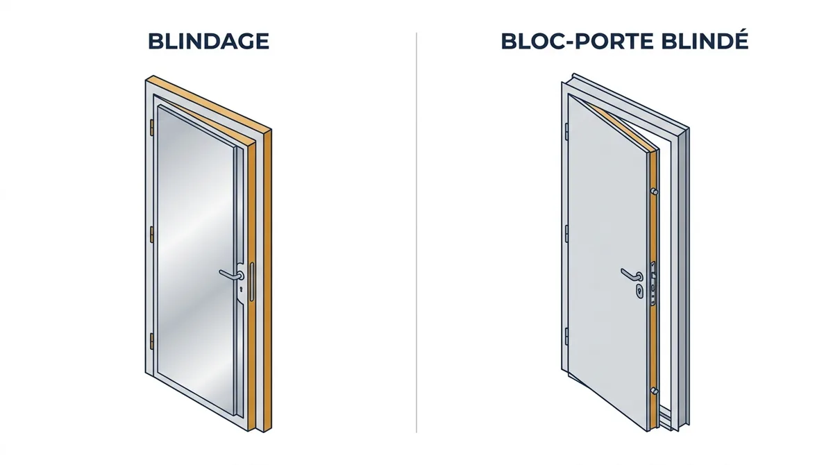 Porte à Nogent-sur-Marne : comparaison du blindage de l’existant et du bloc-porte blindé