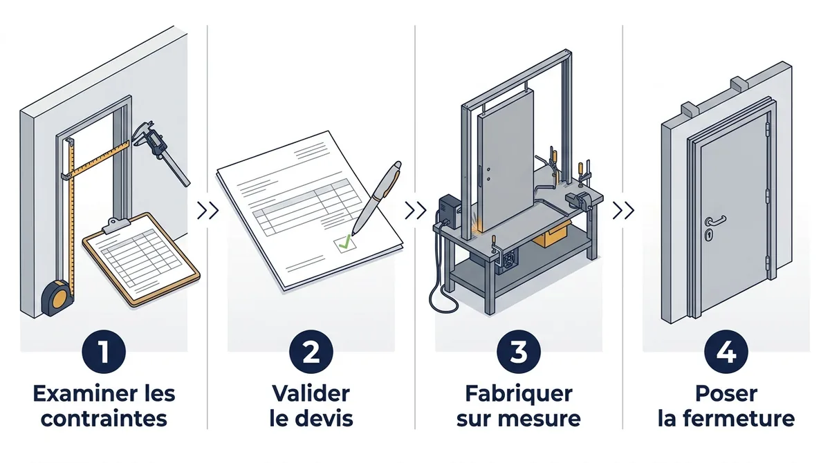 Porte blindée à Ballainvilliers : étapes de l'examen des contraintes à la pose