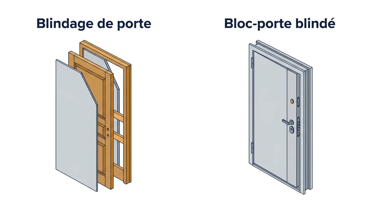 Porte blindée à Herblay-sur-Seine : blindage de la porte existante ou remplacement du bloc-porte