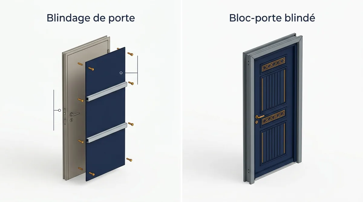 Porte blindée à Morsang-sur-Orge : blindage de la porte existante ou bloc-porte complet