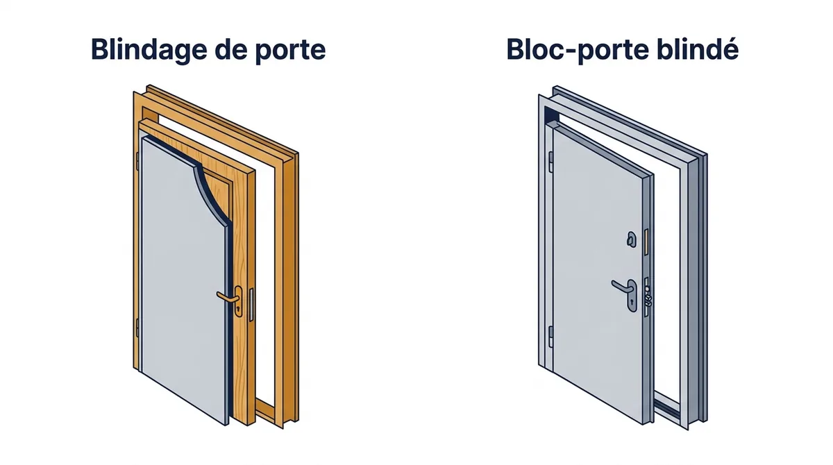 Porte blindée à Verneuil-sur-Seine : comparatif entre blindage et remplacement du bloc-porte