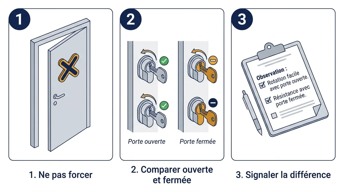 Porte bloquée à Saint-Germain-sur-Morin : trois gestes pour préparer le diagnostic sans forcer