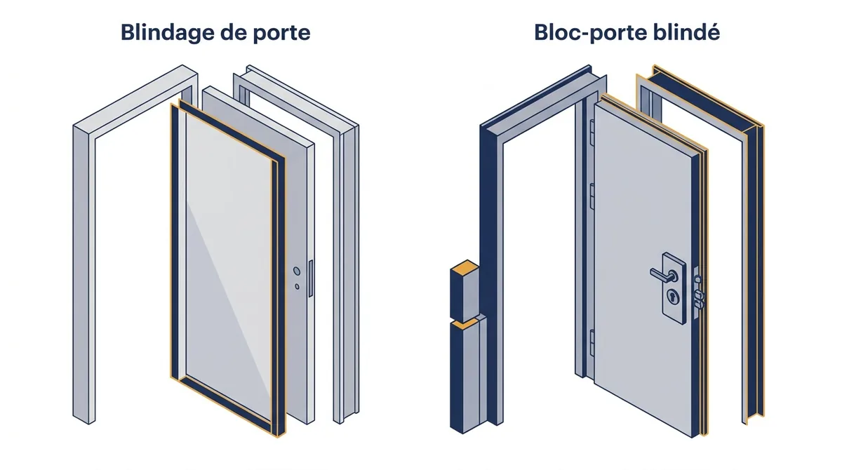 Porte d’entrée à Argenteuil : blindage de la porte existante ou remplacement par un bloc-porte