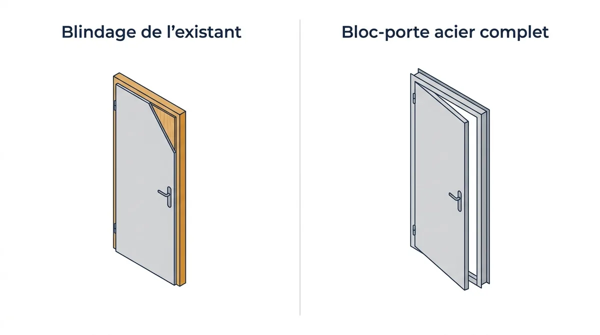 Porte d’entrée à Évry-Courcouronnes : blindage de l’existant ou remplacement du bloc-porte