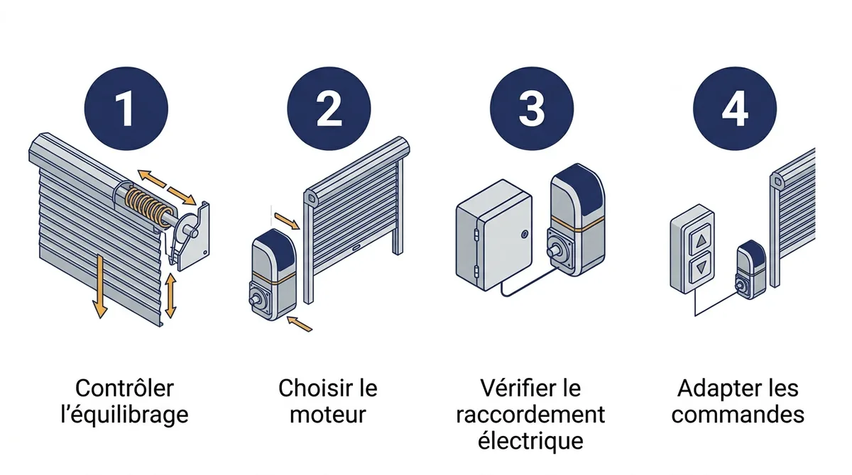 Rideau métallique à Brie-Comte-Robert : quatre contrôles avant la motorisation