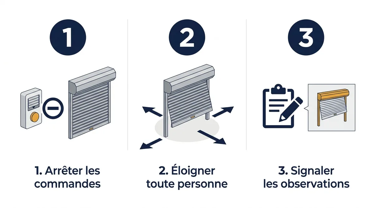 Rideau métallique à Claye-Souilly : trois gestes face à un blocage ou une montée de travers