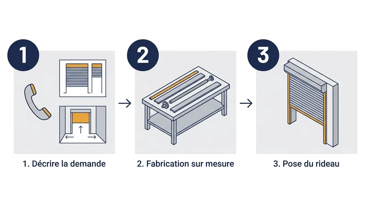 Rideau métallique à Donnemarie-Dontilly : demande, fabrication sur mesure et pose