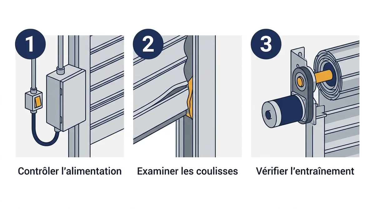 Rideau métallique à Meaux : contrôle de l’alimentation, des coulisses et de l’entraînement