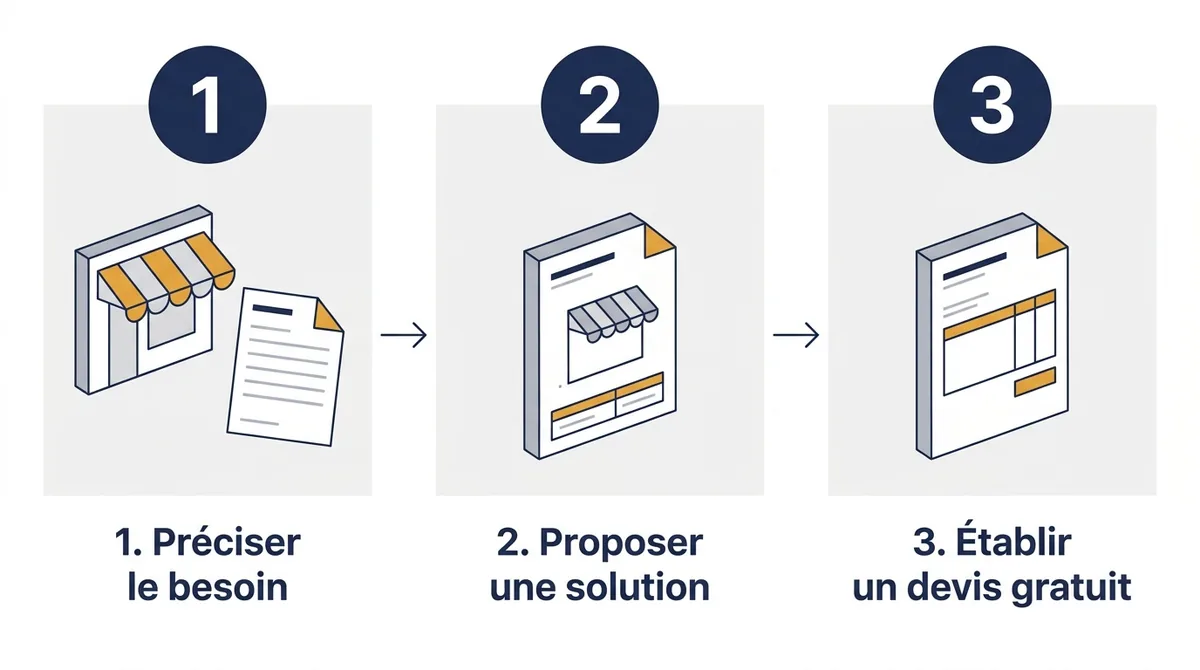 Store banne à Brou-sur-Chantereine : étapes du besoin initial à la solution proposée et au devis gratuit