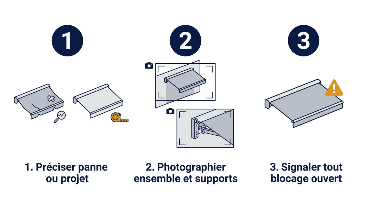 Store banne à Vaujours : trois informations à préparer pour le premier diagnostic
