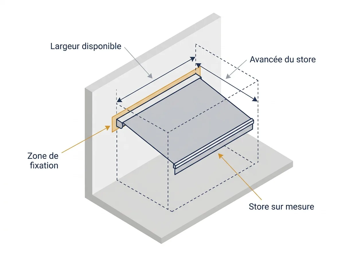 Store banne sur mesure à Magny-le-Hongre : adaptation du store à l’espace disponible