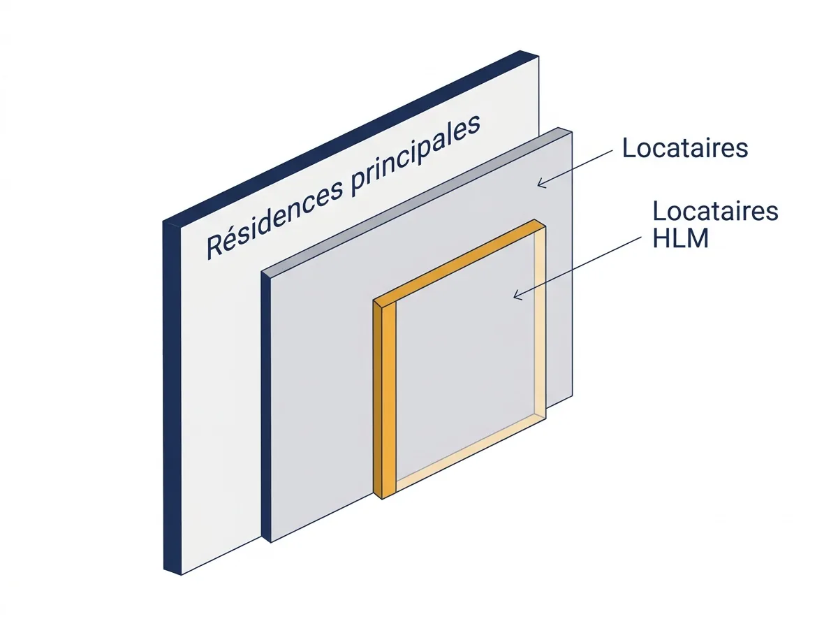 Tableau du logement à Menucourt : les locataires HLM sont inclus dans les locataires
