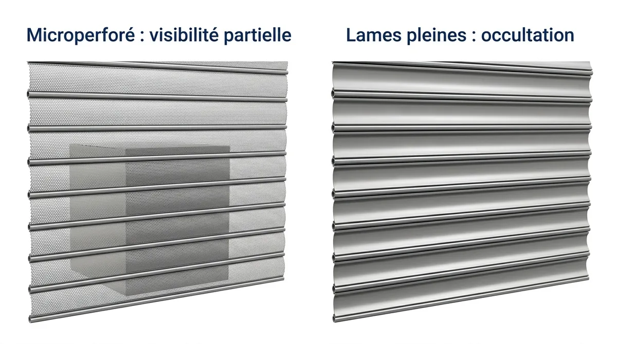 Tablier métallique à L'Étang-la-Ville : comparaison entre visibilité partielle et occultation